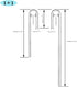 2X Acrylic U Shape Tube for Aquarium Air Pump Fish Tank Accessories Aquarium CO2 Diffuser Connector Tube