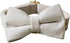 Love Dream Bowtie Dog Collar, Velvet Dog Collars with Detachable Bowtie Metal Buckle, Soft Comfortable Adjustable Bow Tie Collars for Small Medium Large Dogs (Small, White)