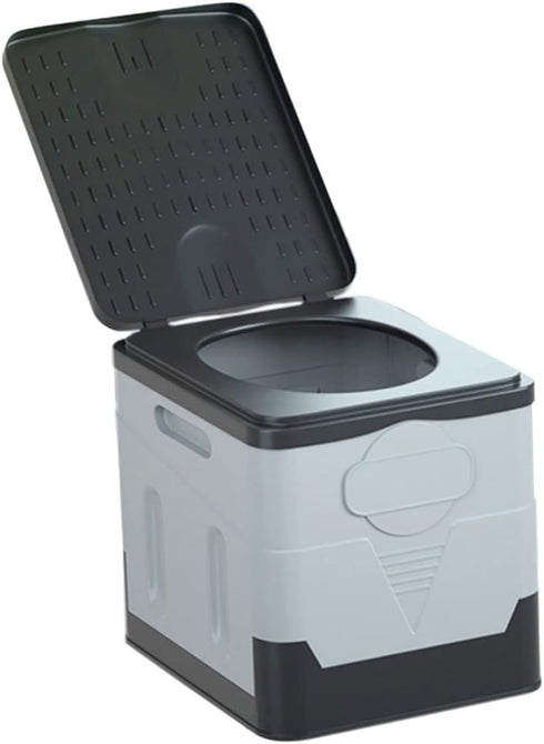 Garneck Portable Folding Toilet for Camping Compact Travel Potty Lid Emergency Outdoor