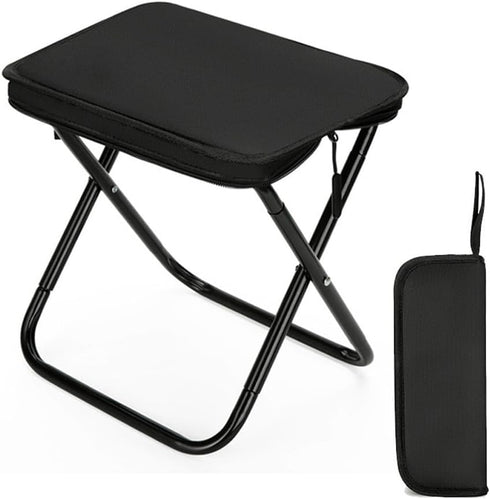 GIBENUO Folding Camping Stools, Portable Collapsible Fishing Stool, Lightweight Compact Foldable Chair for