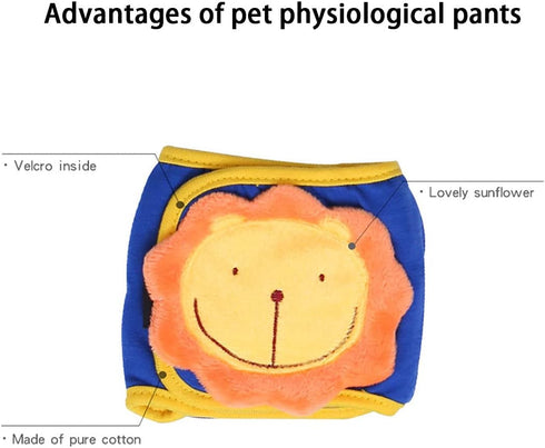 Mummumi Dog Diaper, Male Dog Belly Bands Physiological Pants Washable Reusable Soft Puppy Nappies Wraps for Small Dogs