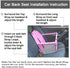 Pet Car Seat, Sturdy Reinforced Structure with Shortened Leash, Waterproof Thick Soft Fleece Pad for Small Pets