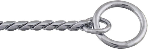 Alvalley Metal Chain Dog Show Collar, Adjustable for All Sizes, Chrome, 20", 5.5mm Thick