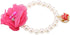 Pet Pearl Flower Necklace, Princess Collar Accessories for Puppy Decoration (Rose Red)