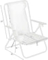 Generic 5 Beach Chairs for Adults, Level Adjustable Positions Beach Chair with Headrest, Cup Holder, Towel Rack