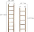 2pcs Bird Wooden Ladder, Wooden Ladder for Bird Cage Parrot Climbing Toy (5 & 7 Step)