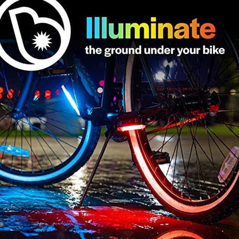 4 Brightz GoBrightz LED Bike Frame Light - LED Bike Frame Light for Night Riding - Modes for Flashing or Constant Glow