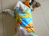 Tangpan Hawaiian Beach Coconut Tree Print Dog Shirt, Summer Camp Shirt, Yellow, XL