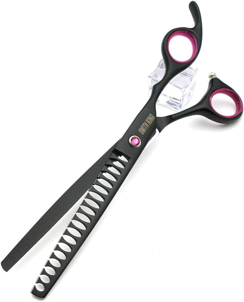 7.0 inches Professional Dog Grooming Scissors Set - Straight, Thinning, Curved, Chunkers 4pcs in 1 Set with Comb