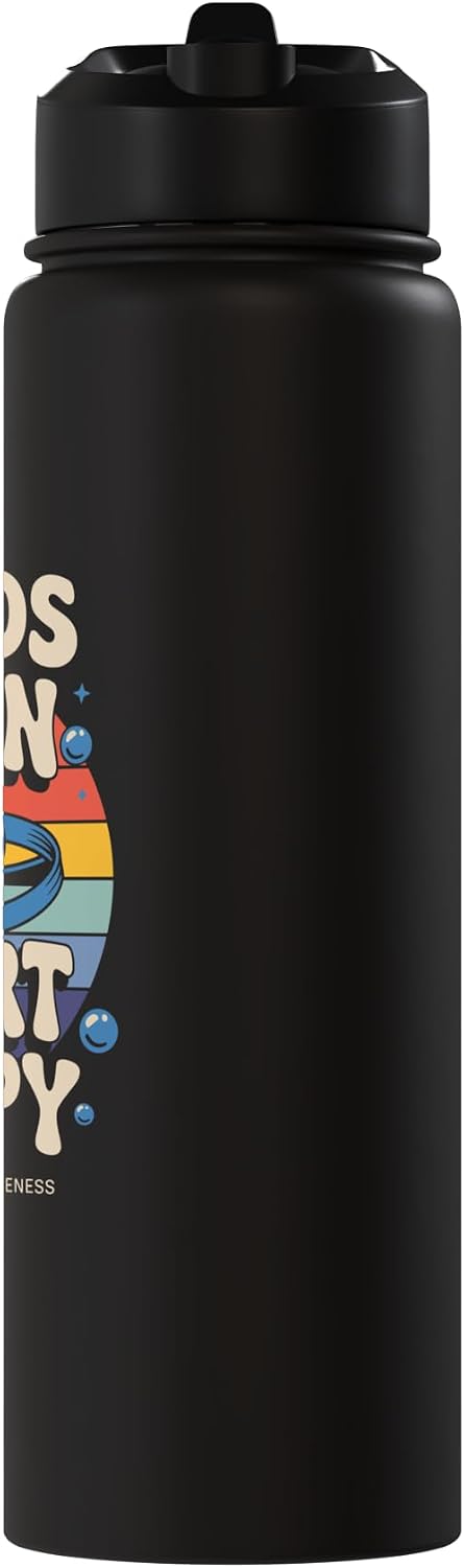 Hand Washing Tee Germaphobe Hands Clean Heart Happy - Awareness Hand Sanitizer Stainless Steel Insulated Water Bottle