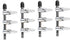 Aquarium Fish Tank Air Flow Control Pump, 3 Way Inline Manifold Tubing Splitter Valve, 4-Pack