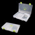 YVLEEN Fishing Tackle Boxes - 3600 3700 Tackle Box Plastic Storage Organizer Box with Removable Dividers - 2packs/4packs Tackle Trays - Included 2pcs of Extra Clip by YVLEEN