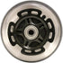 L.E.D. Scooter Wheels With Abec 9 Bearings for Razor Scooters 100mm Light Up 2-pack (Black) by TGM Skateboards