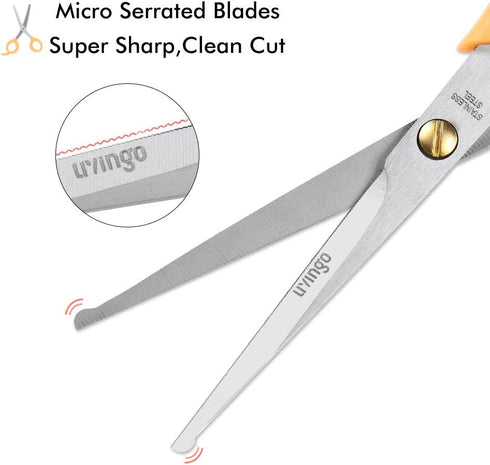 LIVINGO Professional Pet Grooming Scissors for Cats & Dogs, Titanium Coated, 2 Pack, 6.5 inch