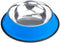 Blue No-Tip No-Slip Stainless Steel Bowl, 40oz Kahuna