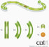 2.0 8-Piece Catit Senses Play Circuit Interactive Cat Toy - Closed-Track Ball Toy for All Breed Sizes