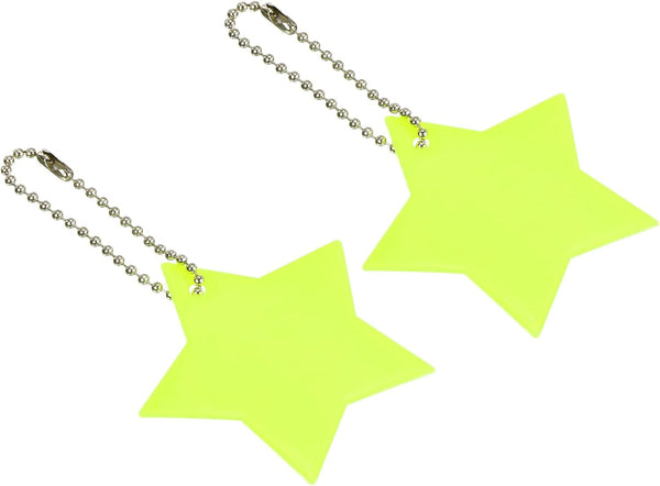 PATIKIL Safety Reflector Star Pendant, PVC Reflective Gear Keychain for Backpack Bag Jacket