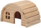 emours Natural Chewable Hamster Hideout, Wooden Hut Fairy House for Dwarf Hamsters, Small (7 x 5 x 4 inch)