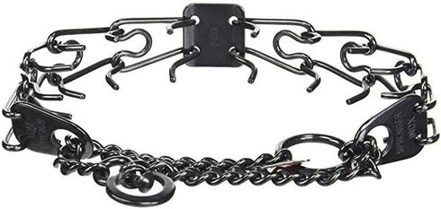 Herm Sprenger Black Stainless Steel Prong Dog Collar - Training Pinch No-Pull Collar (2.25mm Small)