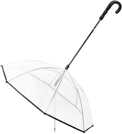 OMEM Portable Modular Dog Umbrella with Leash, Pet Outdoor Rainproof Supplies, Diameter 28.3"