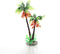 Vugyue 1Pc Mini Coconut Palm Tree, Artificial Aquarium Plants, Aquatic Water Weeds, Aquarium