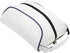 Qiilu White PU Leather Shoe Bag, Dustproof Storage Carrier Bag for Home Travel