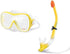 Intex Wave Rider Hypoallergenic Latex Free Mask & Easy Flow Snorkel Set (2 Pack)