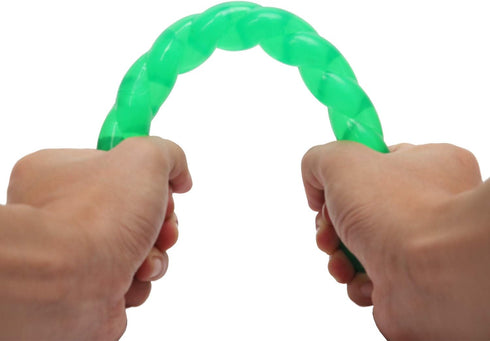 Ycozy 11'' Long Dog Chew Toys for Small/Medium Dogs, Rubber Rope Toys Knot Dental Teething, Almost Indestructible