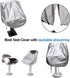 SUNSURE 420D (22x24x25inch) Boat Seat Cover Outdoor Waterproof Pontoon Captain Chair Cover Weather Resistant Folding