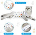 4 Pieces Cat Recovery Suits Body Wraps - Breathable Recovery Clothes for Cats Small Dogs, Abdominal Weaning (Banana,