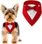 Dog Wedding Bandana, Adjustable Formal Tuxedo Collar with Bow for Small, Medium, and Large Dogs, Birthday Gifts (Large,