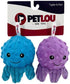 Pet Lou Octopus EZ Squeaky Ball, Set of 2, 4-inch Width