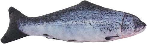 Genrico Cat-Teasing Toys Fish Tear-Teasing Cat Chew Plush Supplies Pet(Salmon)