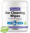 Curaseb Cat and Dog Ear Wipes – Cleans, Deodorizes, Soothes Ear Issues with Aloe Vera – 100 Wipes