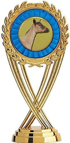 5.5" Customizable Gold Dairy Goat Trophy - Olympia Award