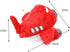 7.87 Inch Angoily Plane Shape Squeaky Dog Chew Toy Interactive Pet Toy for Teeth Cleaning Bite Resistant Sound Playing