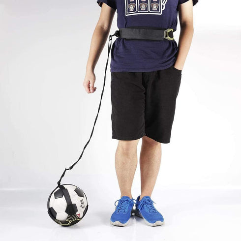 Soccer/Volleyball/Rugby Trainer, Football Kick Trainer, Adjustable Practice Belt for Kids and Adults Fits Ball Size 3,