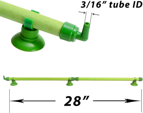 Quickun 28 Inch Aquarium Air Stone Bubble Wall Tube, Oxygen Diffuser Bar Accessory for Fish Tank (1PCS)