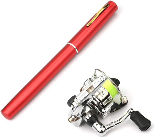 Lixada Fishing Rod Reel Combo Mini Pen Fishing Pole Kit Telescopic Fishing