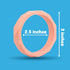 Sweet Paws Puppy Teething Bracelet Stack, 4 Pack, Wearable Silicone Dog Chew Toys for Small/Medium Dogs (Think Pink)