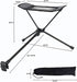LSLANSOON Folding Attachable Footrest Leg Rest Camping Chair Accessories for Reclining Swing Chair Moon Chair Beach