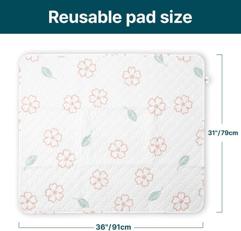 (2 Pack), 31"x36" Extra Large Washable Dog Pee Pads Reusable Waterproof Pad for Large Dogs, Super Absorbent, Non-Slip