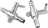 One-Way Air Flow Tubes Stainless Steel Pump Lever Control Valves for Aquarium Fish Tank (Silver) -4PCS