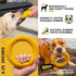 Indestructible Ring Dog Toy - Lifetime Replacement for Medium & Large Breeds, Durable for Aggressive Chewers