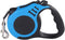 Proworx Retractable 16 Foot Dog Leash Easy Lock and Unlock Buttons (Any Size Dog, Blue)