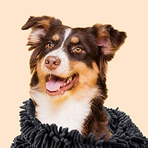 35''x15'' Shammy Patas Lague Absorbent Dog Towel for Drying Dogs Large, Extra Large Microfiber Quick Drying Pet Bath