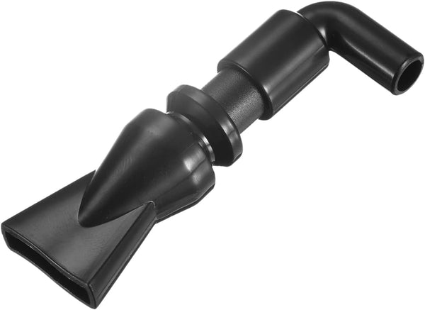 uxcell Aquarium Nozzle Plastic Pump Nozzles, Water Outlet Return Pipe Plumbing Fitting, Black 8mm/0.31" OD, 1Pcs