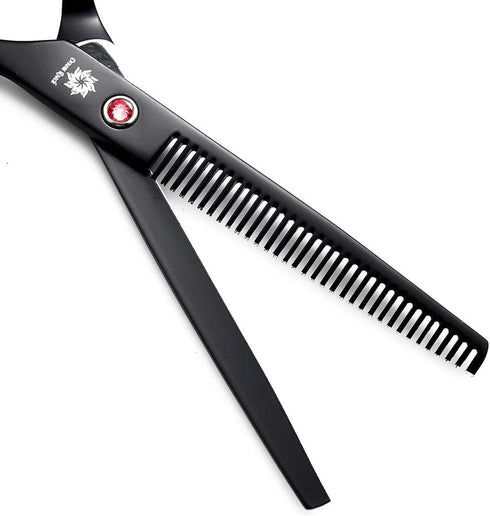 Dream Reach 7.0 Inches Professional Pet Cat Dog Grooming Shears Scissors Kit, Straight, Curved, Thinning/Blending