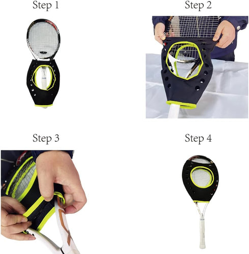 Tennis Racket Sweet Spot Trainer, Adjustable Position Training Aid for Outdoor Sports, Pack of Two