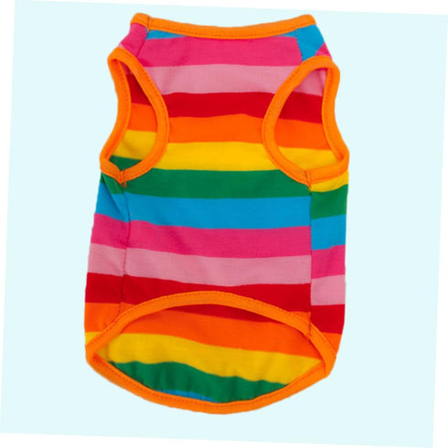 Live Aquarium Plants Dog Vest - Funky Striped Shirt for Dogs, Blue Aquarium Gravel Shirt